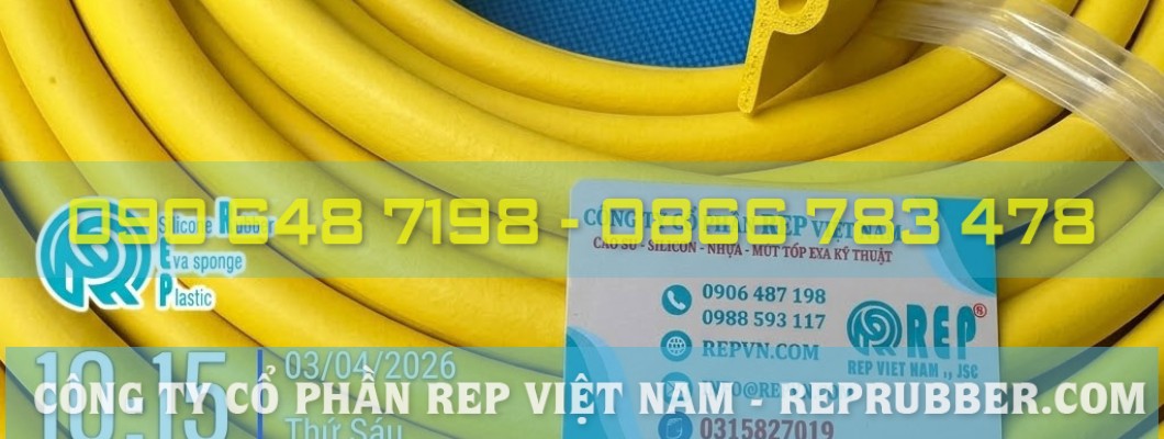 Yellow porous silicone rubber gasket with P-shaped seal, manufactured to specifications