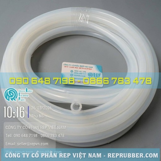 White silicone tubing is heat-resistant and food-safe