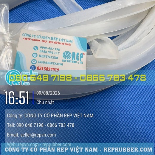 U-shaped silicone gasket for glass doors, machine cabinets, and industrial equipment