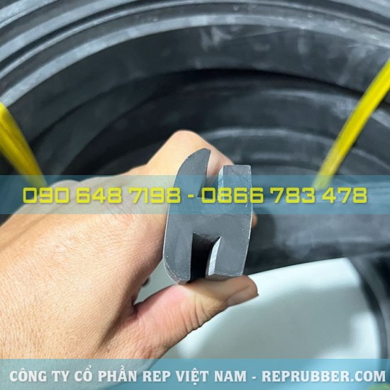 EPDM Rubber seal H-shaped 41x23.5x8.5