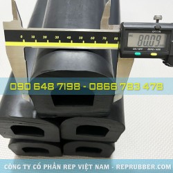 EPDM rubber seal D-shaped 80x70x20