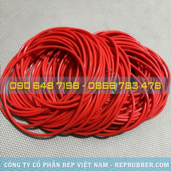 Red heat-resistant silicone O-ring 153x163x5