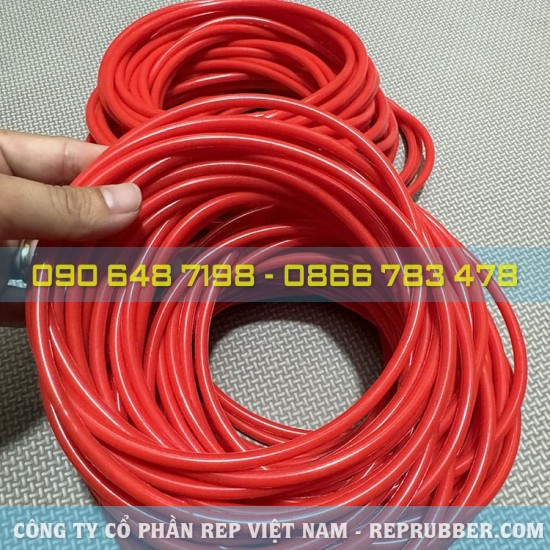 Red heat-resistant silicone O-ring 130x142x6