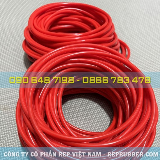 Red heat-resistant silicone O-ring 130x142x6