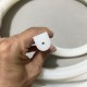 White D-shaped silicone gasket 16x18x8