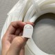 White D-shaped silicone gasket 14x20x1