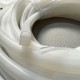 White D-shaped silicone gasket 14x20x1