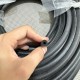 D-shaped EPDM foam gasket 10x10x3