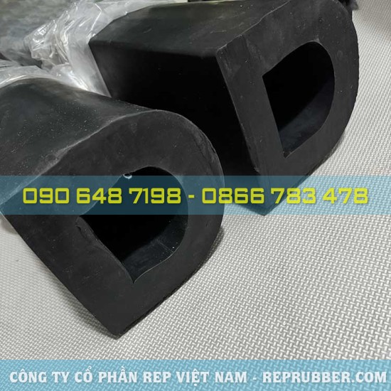 Rubber D-shaped gasket 150x150x37.5