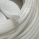 White D-shaped silicone gasket 15x9x2.5