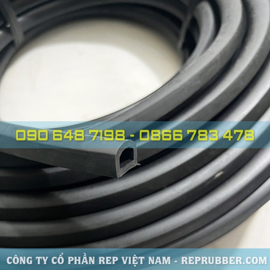 EPDM rubber D-shaped gasket 20x13x3