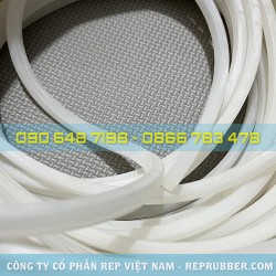 White T-shaped silicone gasket 9x7.5x6