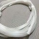 White L-shaped silicone gasket 15x15x2