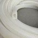 White D-shaped silicone gasket 23x16.5x4