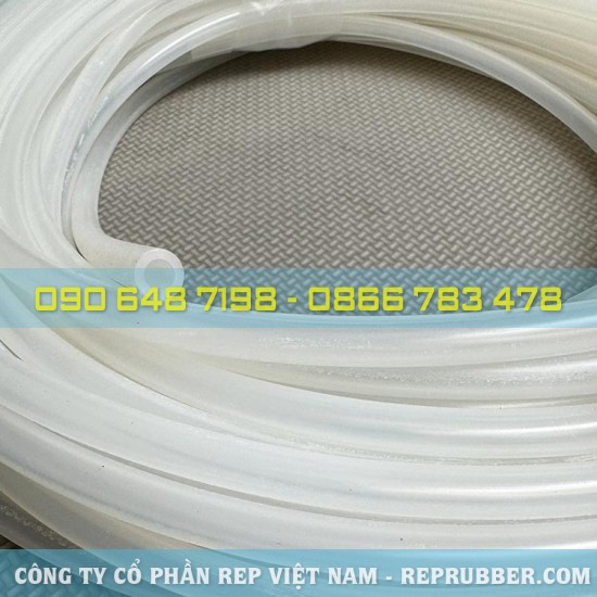 White silicone tube 5x8