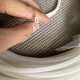 White U-shaped silicone gasket 4x7x1.5