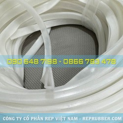 White U-shaped silicone gasket 7x15x1.5