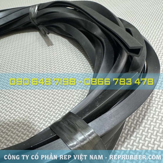 U-shaped EPDM rubber gasket 8x10x1.5