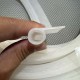 White P-shaped silicone gasket 28.5x13x1.5