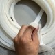 White silicone gasket 21.5x19x7.5