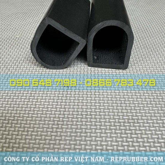 EPDM rubber D-shaped gasket 50x40x5