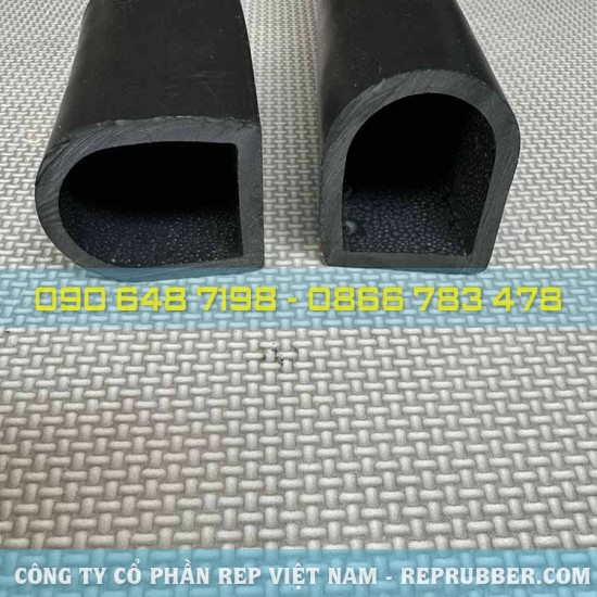 EPDM rubber D-shaped gasket 50x40x5