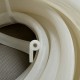 White P-shaped silicone gasket 30x14x4