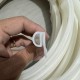 White E-shaped silicone gasket 20x10.5x1.5