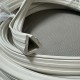 Standard white U-shaped rubber gasket 25x25x4