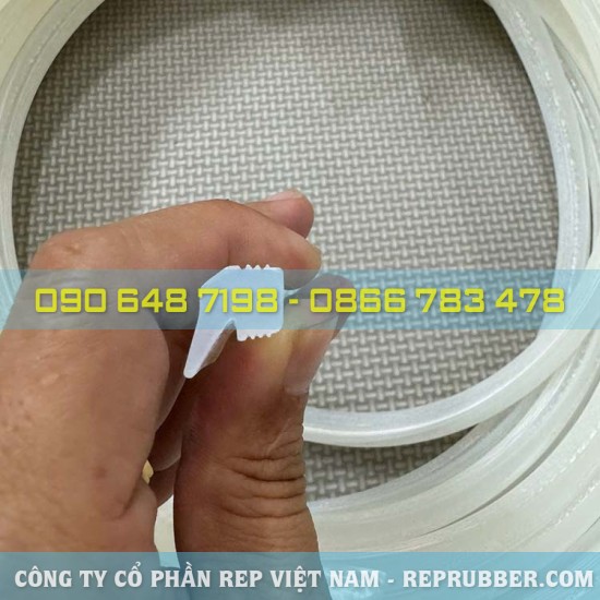 White silicone gasket for boilers 7.5x10x12.2