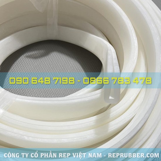 Transparent white U-shaped silicone gasket 15x30x5