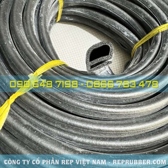 EPDM Foam rubber seal E-shaped 16x16.5x2