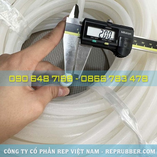 White silicone tube 8x12