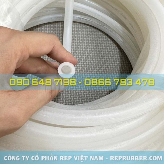 White silicone tube 8x12