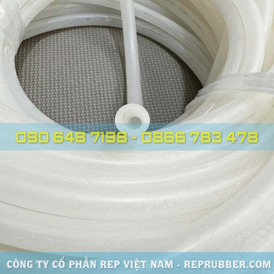 White silicone tube 8x12