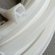 White D-shaped silicone gasket 19x15x1.5