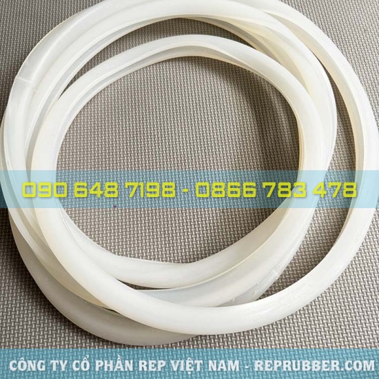 White U-shaped silicone gasket 18x18.5x5