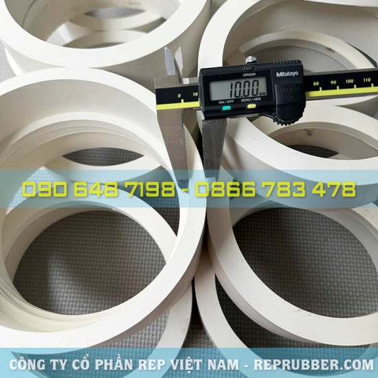 White EPDM Rubber gasket 145x50x10