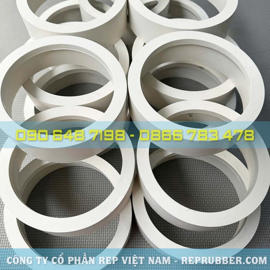 White EPDM Rubber gasket 145x50x10