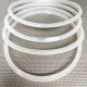 White Heat-joint V-shaped silicone gasket 11x12x225