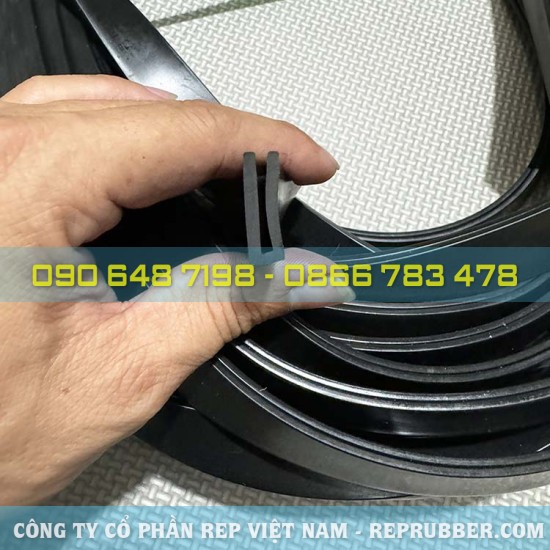 EPDM U-shaped Rubber gasket 6x20x2