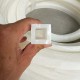 White square silicone gasket 25x25x5