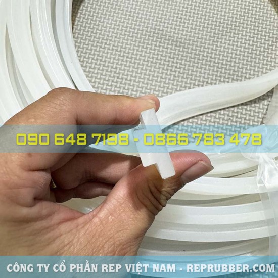 White silicone gasket 20x8x10