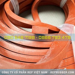 Red foam silicone gasket for industrial use 8x18