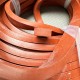 Red foam silicone gasket for industrial use 8x18