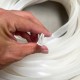 White silicone gasket U-shaped 8x16x1.5