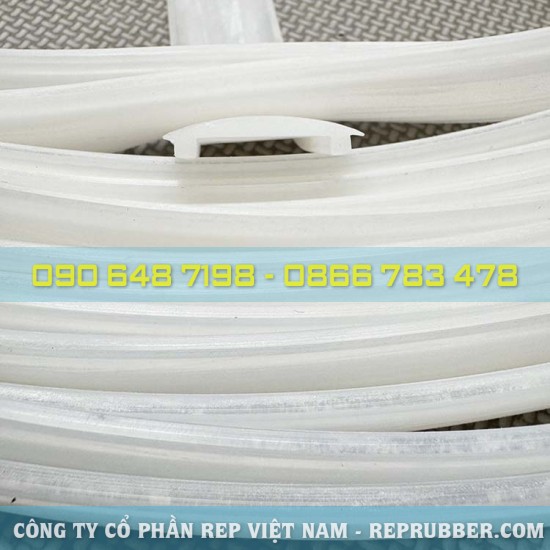 White U-shaped silicone gasket 30x6x3