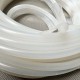 White P-shaped silicone gasket 35x12x2