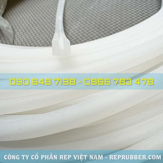 White silicone U-shaped gasket 5x6x2