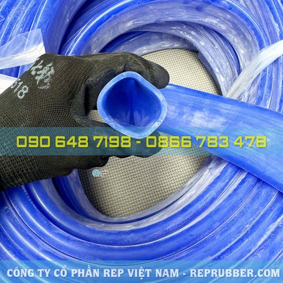 Blue silicone tube 35x41